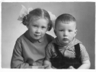 Дети А.Ф. Рара – Вера и Андрей. Новосибирск, 1966
